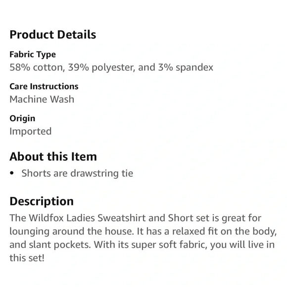 WILDFOX Ladies Sweatshirt & Short Lounge Set Tie Dye Stars XL | MSRP $160 | NWT - Picture 6 of 14